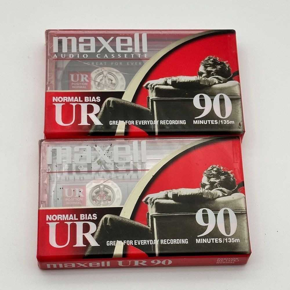Maxwell Audio Cassettes UR 90 Minutes‎ - 2 singles sealed package